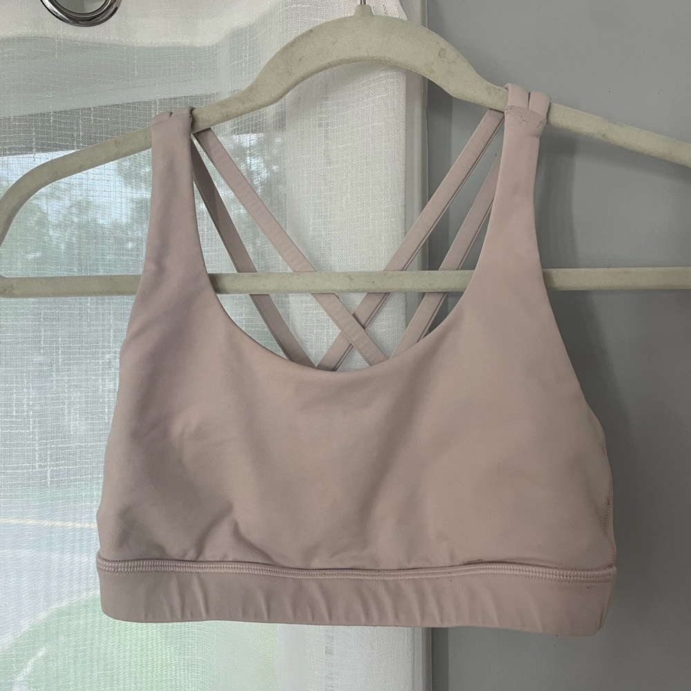 Lulu lemon sports bra size 4 dusty rose
